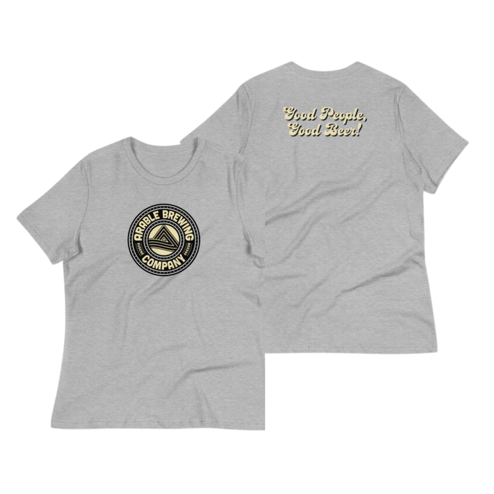 Women's Relaxed Tee | Round "Good People Good Beer"