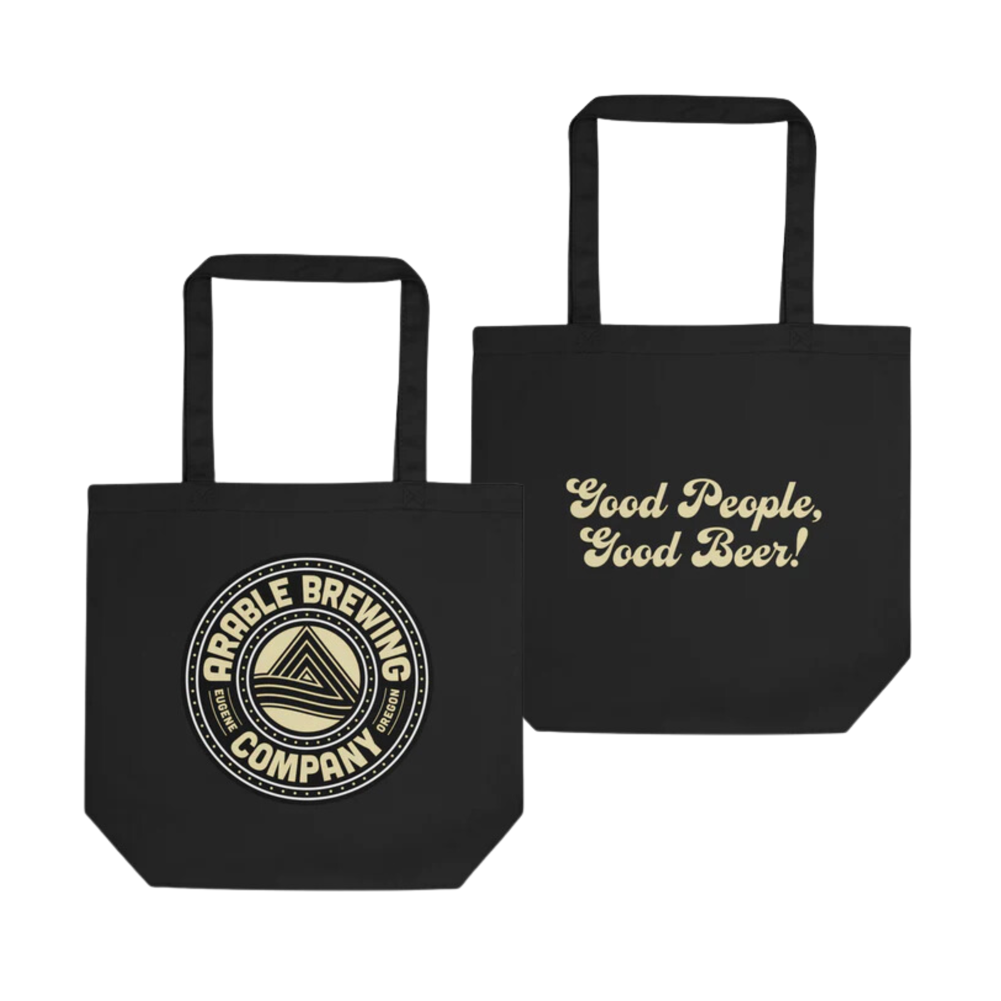 Eco-Friendly Tote | Round "Good People Good Beer"