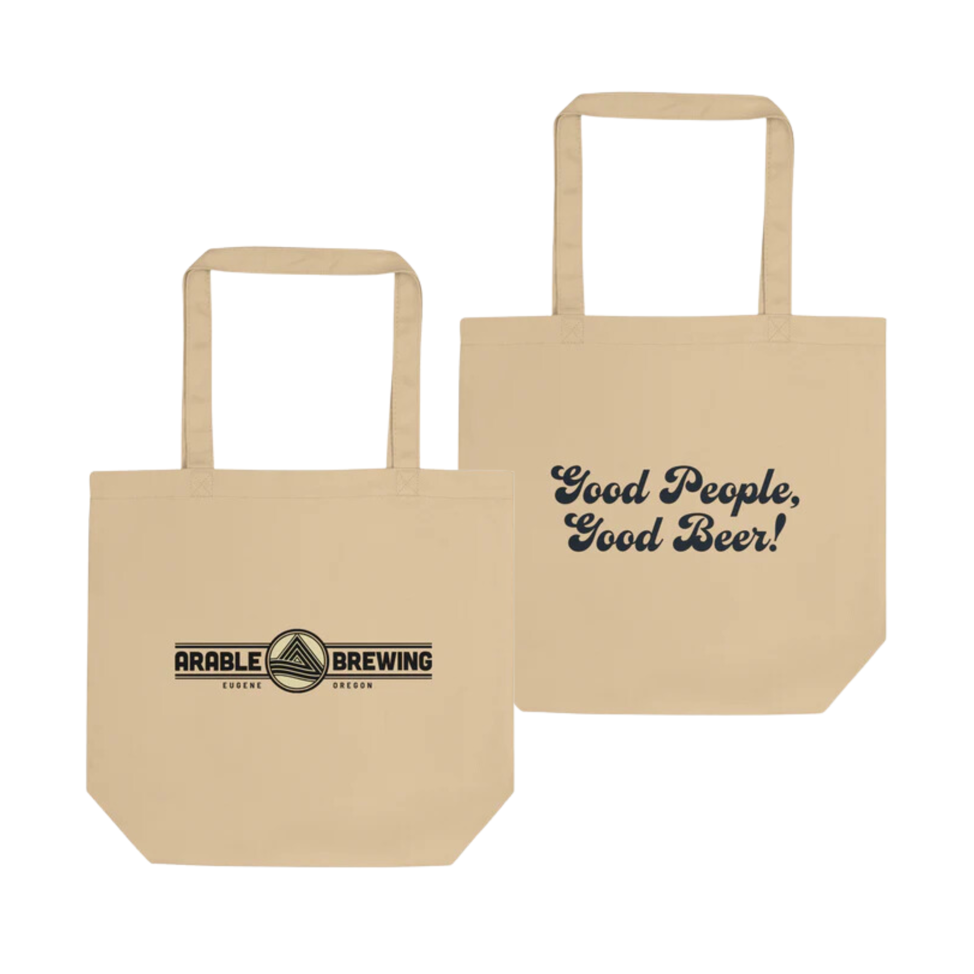 Eco-Friendly Tote | Horizontal "Good People Good Beer"