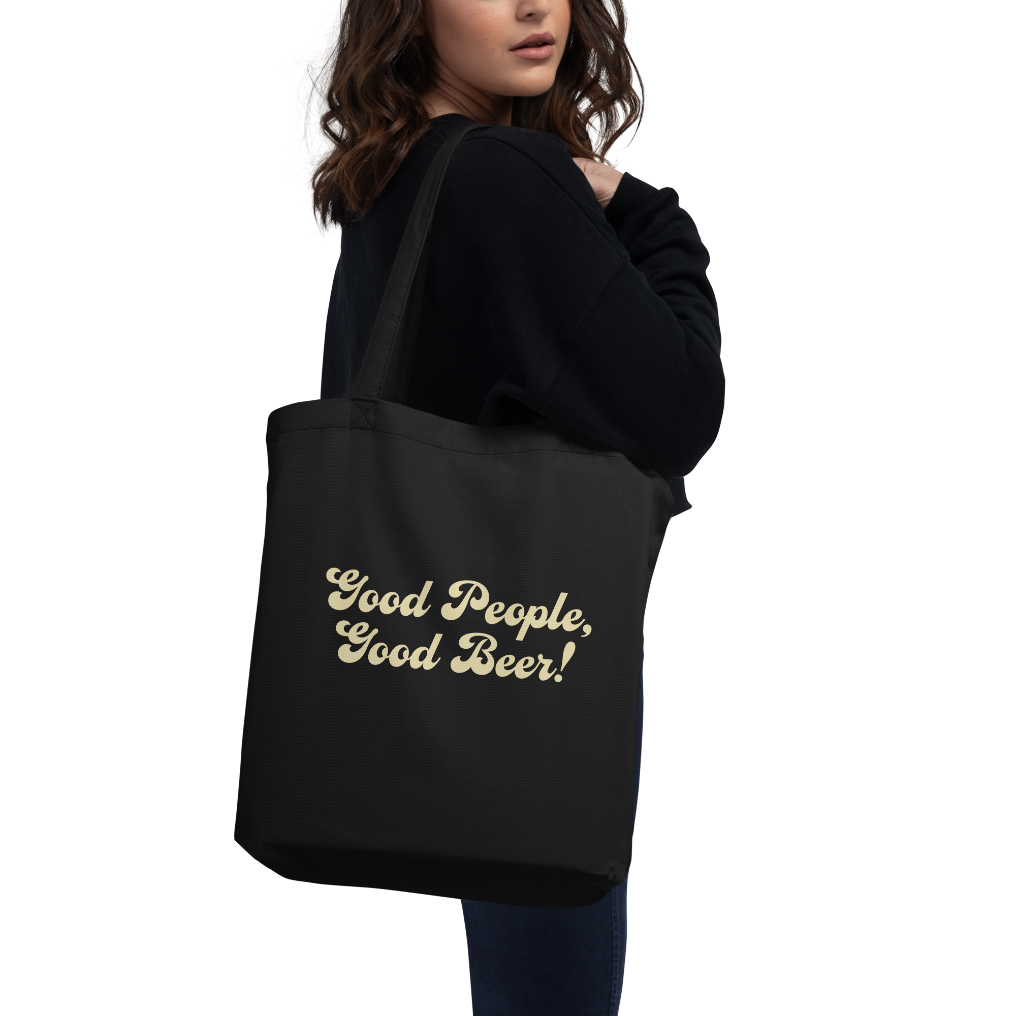 Eco-Friendly Tote | Round "Good People Good Beer"