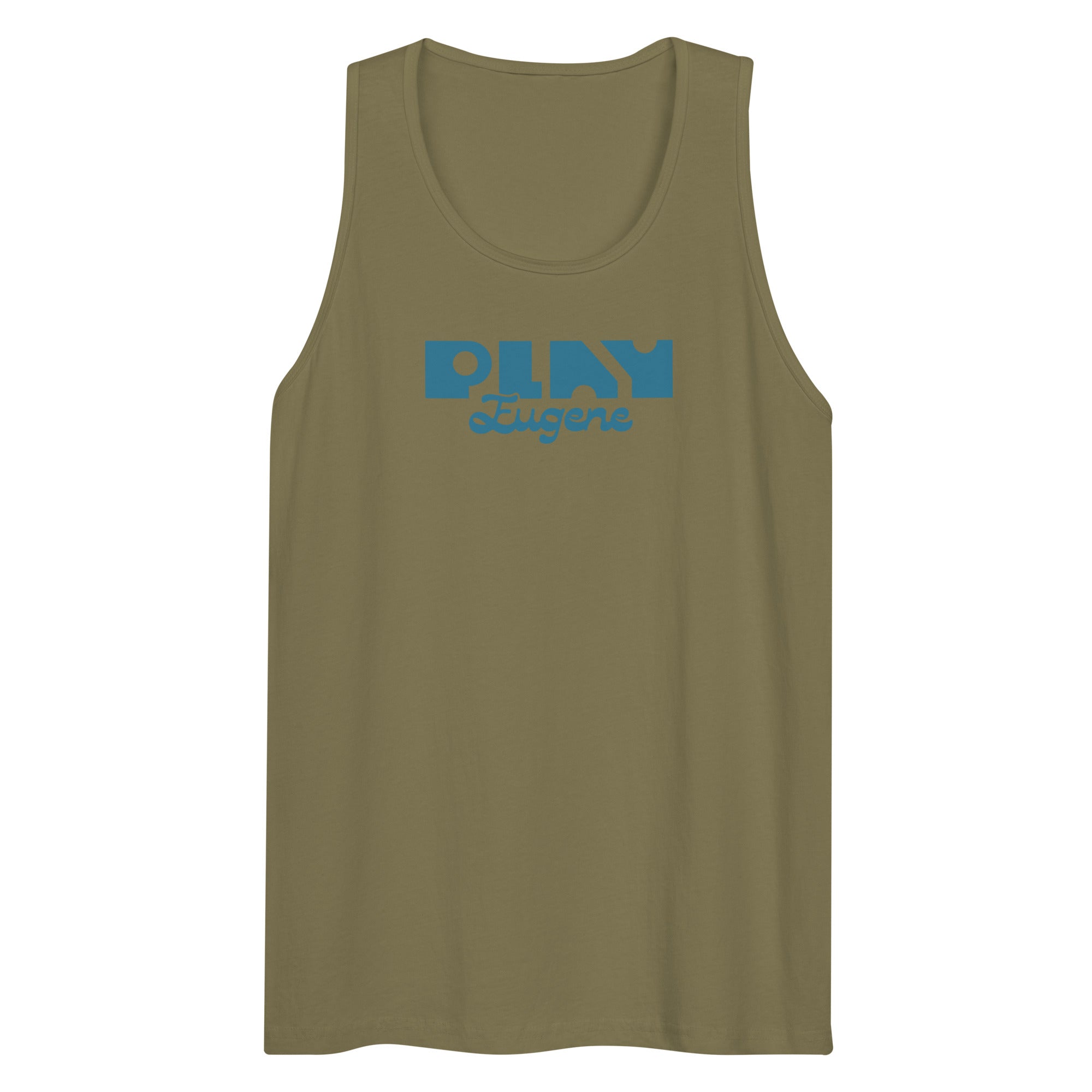 Premium Cotton Tank Top | Men’s | Fountain Blue Eugene - 0