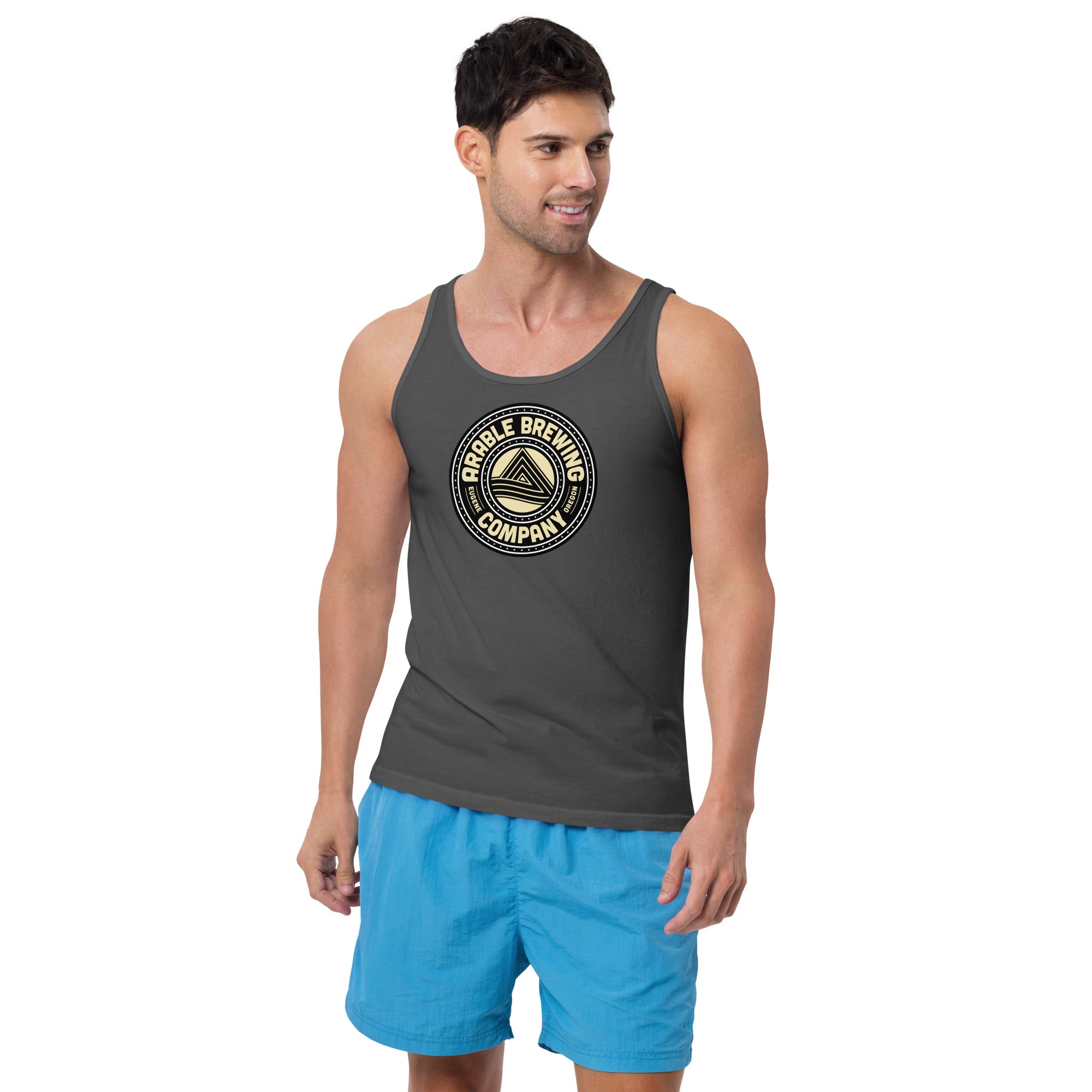 Men's Cotton Tank Top | Round on color