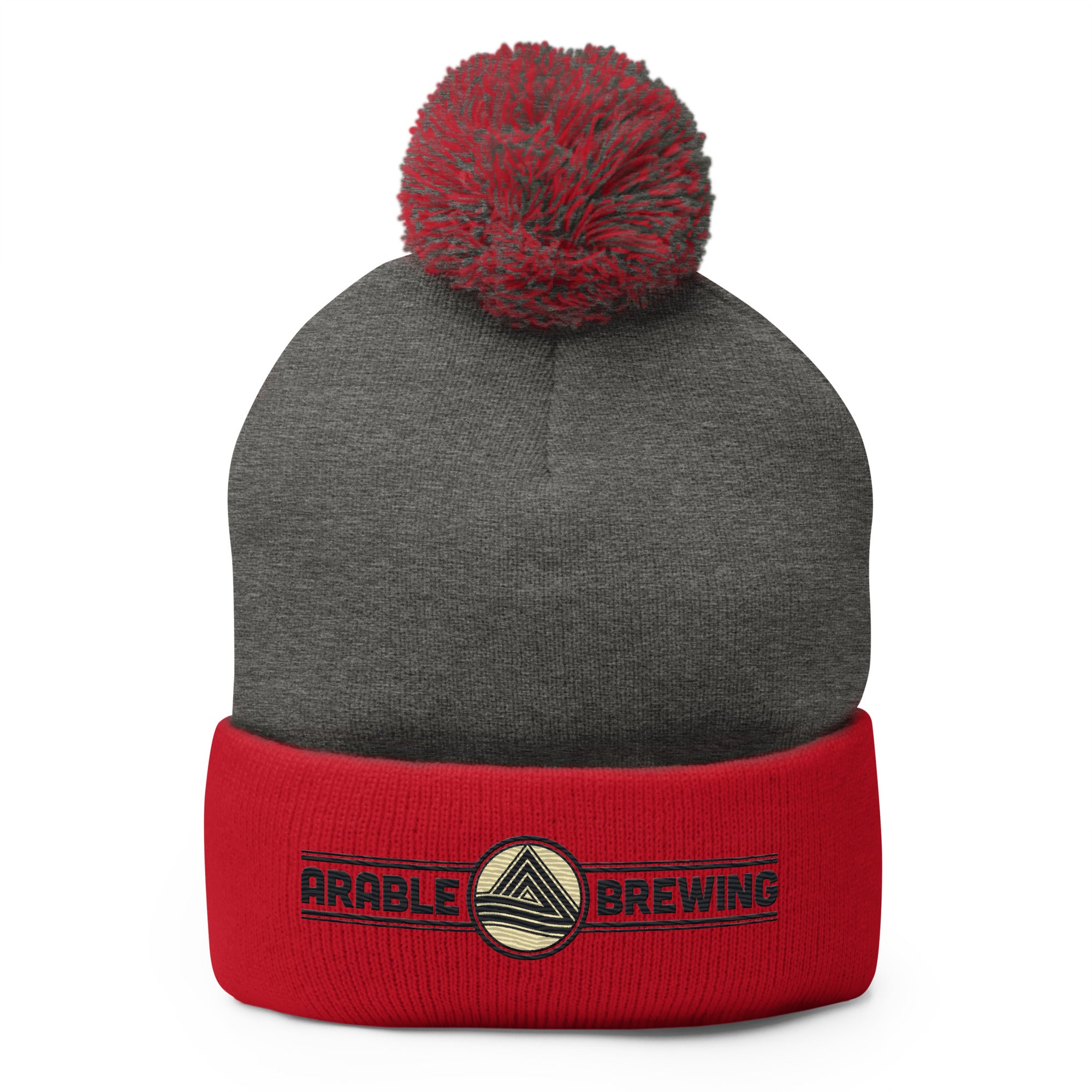 Pom-Pom Beanie | Embroidered | Horizontal logo