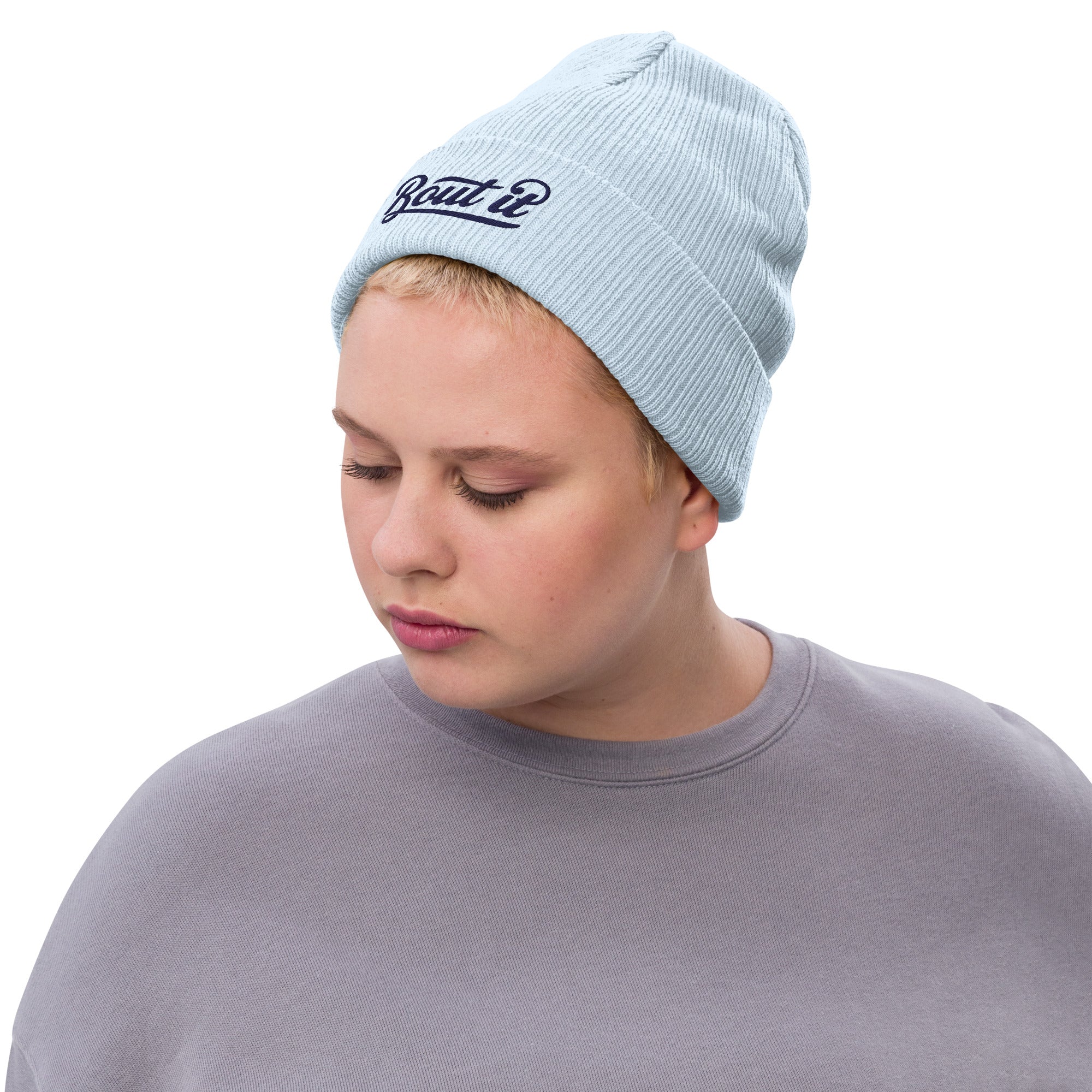 Warm Knit Beanie | Ribbed Knit Beanie | Bout It Merch