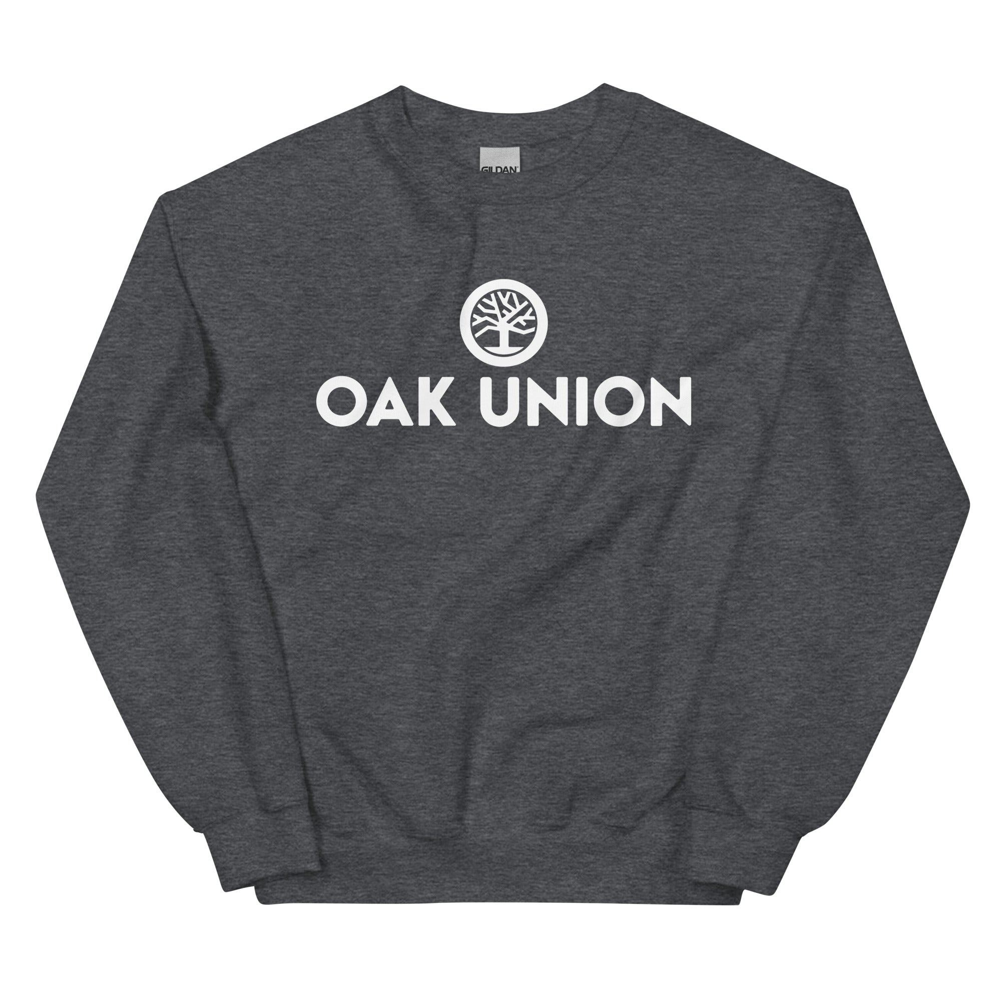 Buy dark-heather Premium Sweatshirt | Unisex | White Lettering