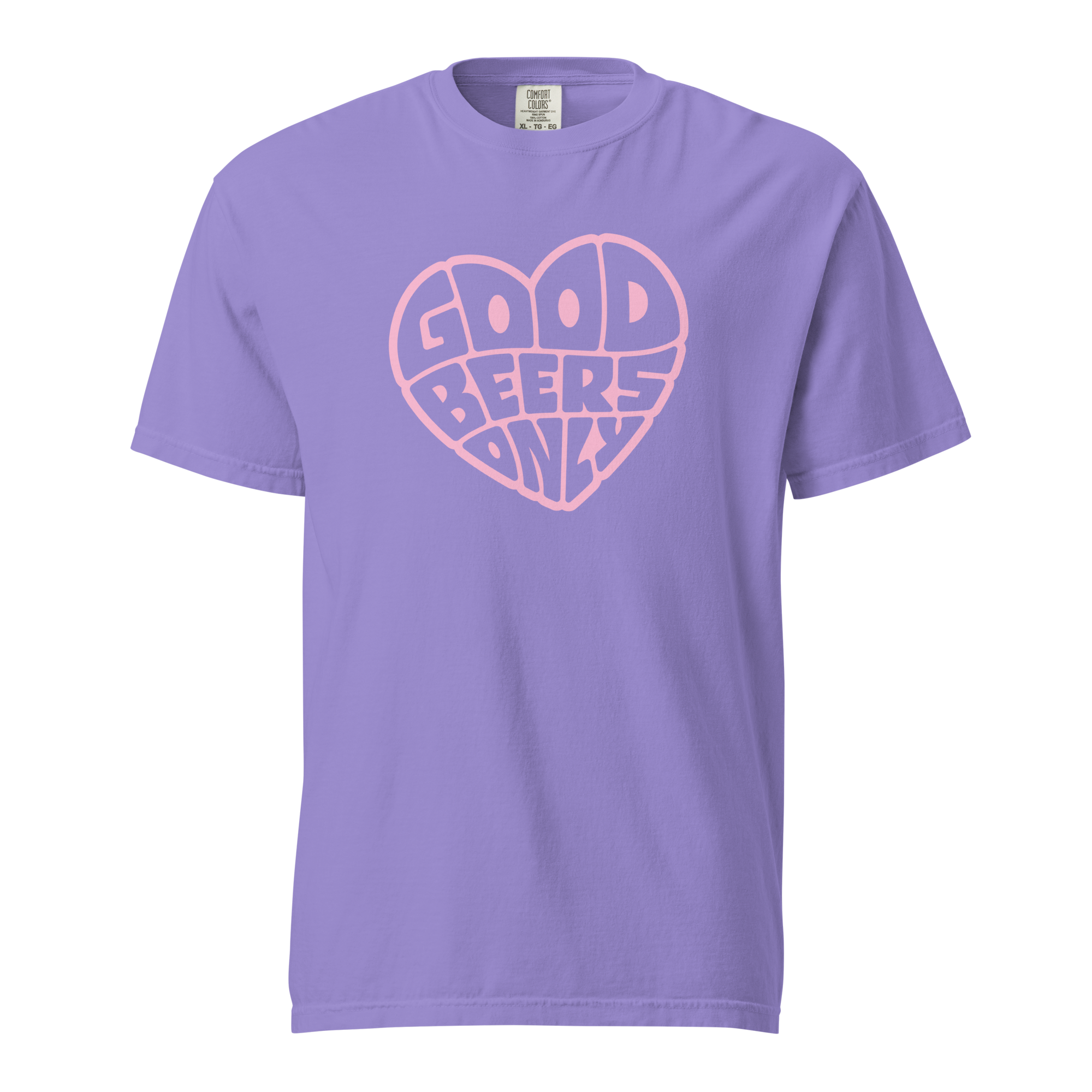 Buy violet Comfort Colors T-shirt | Good Beers Only