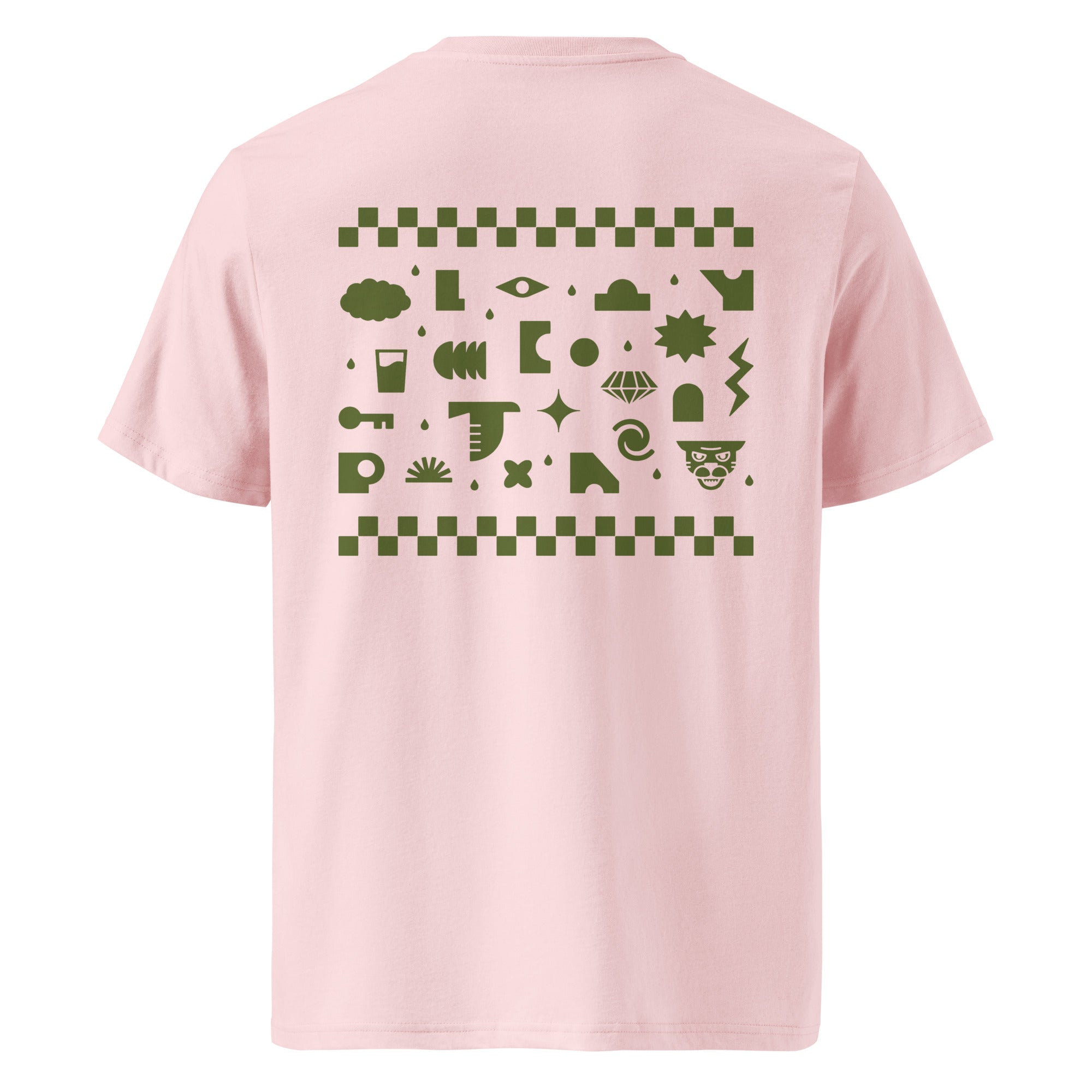 Organic Cotton Tee | Unisex | Leafy Green & Wall - 0