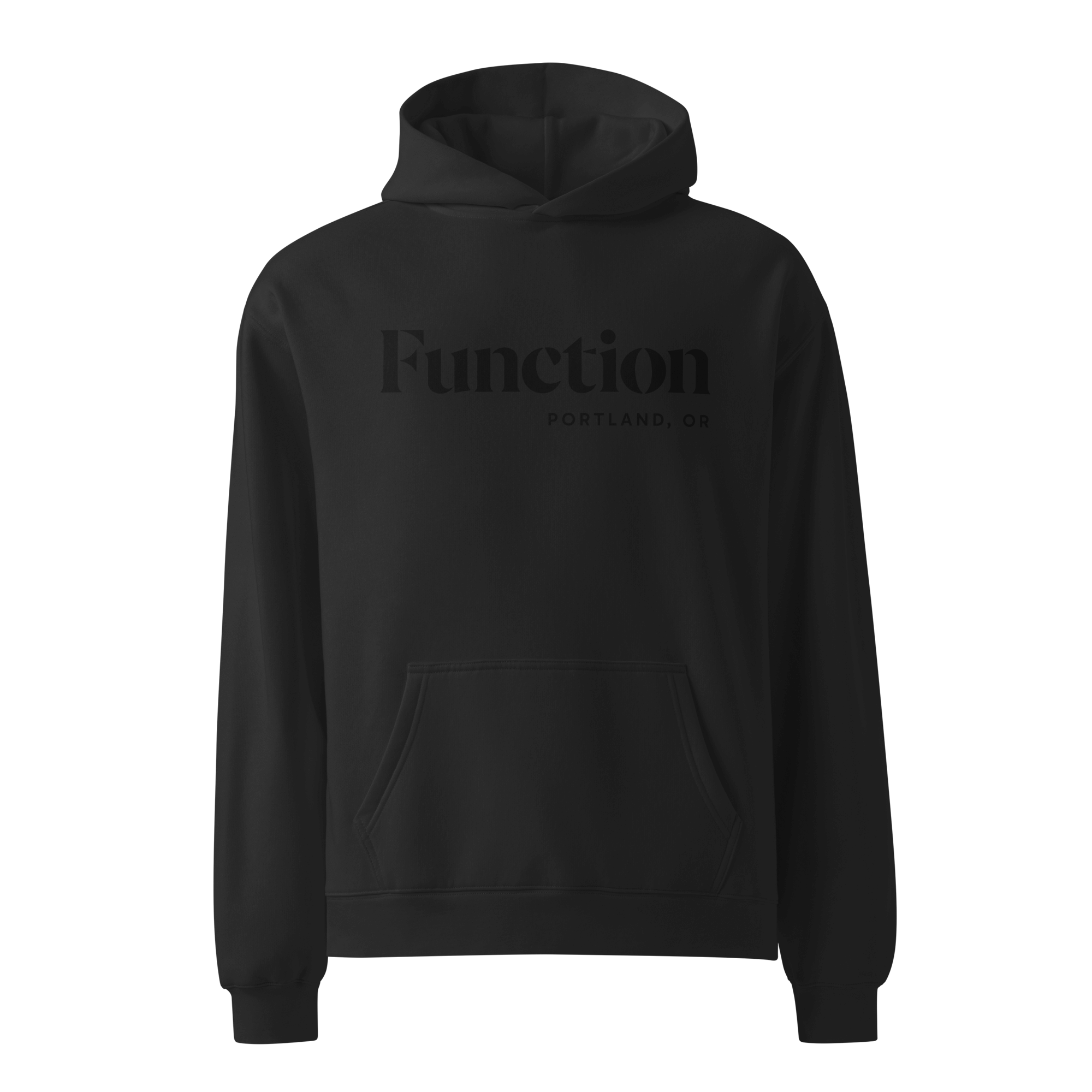 Premium Relaxed Hoodie | Black on Black