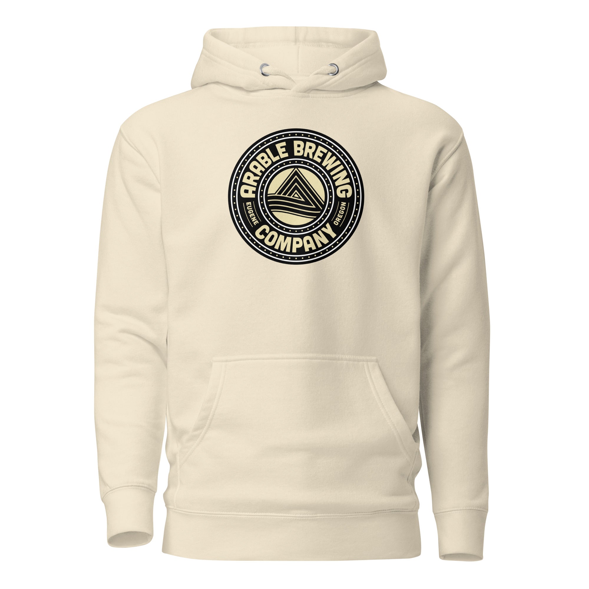 Buy bone Premium Cotton Hoodie | Unisex | Round &quot;Good People Good Beer&quot;