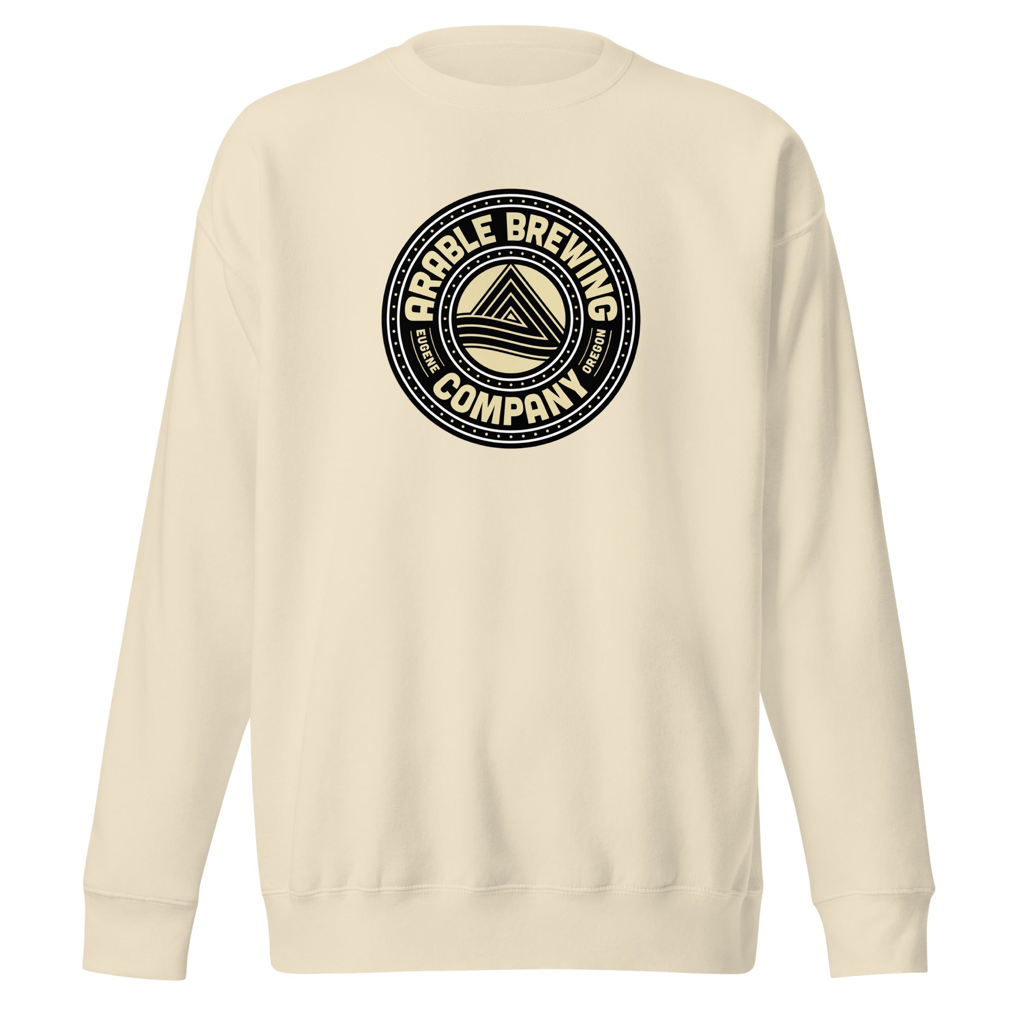 Cotton Crewneck Sweatshirt | Unisex | Round "Good People Good Beer" - 0