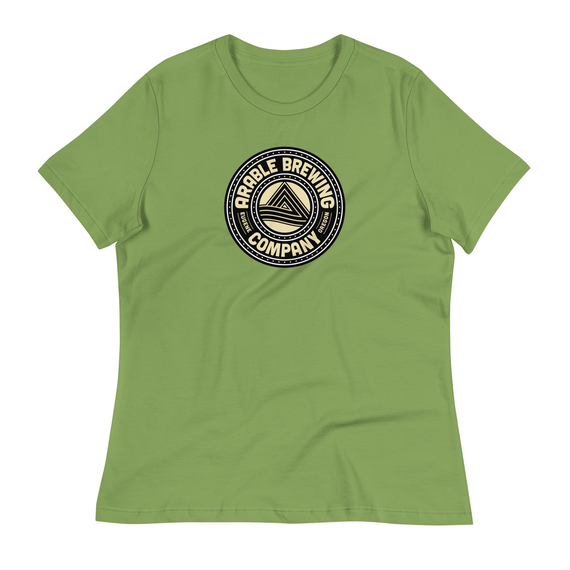 Buy leaf Women&#39;s Relaxed Tee | Round &quot;Good People Good Beer&quot;